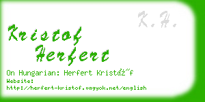 kristof herfert business card